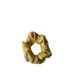 Saténová Scrunchie gumička do vlasov - zlatá S
