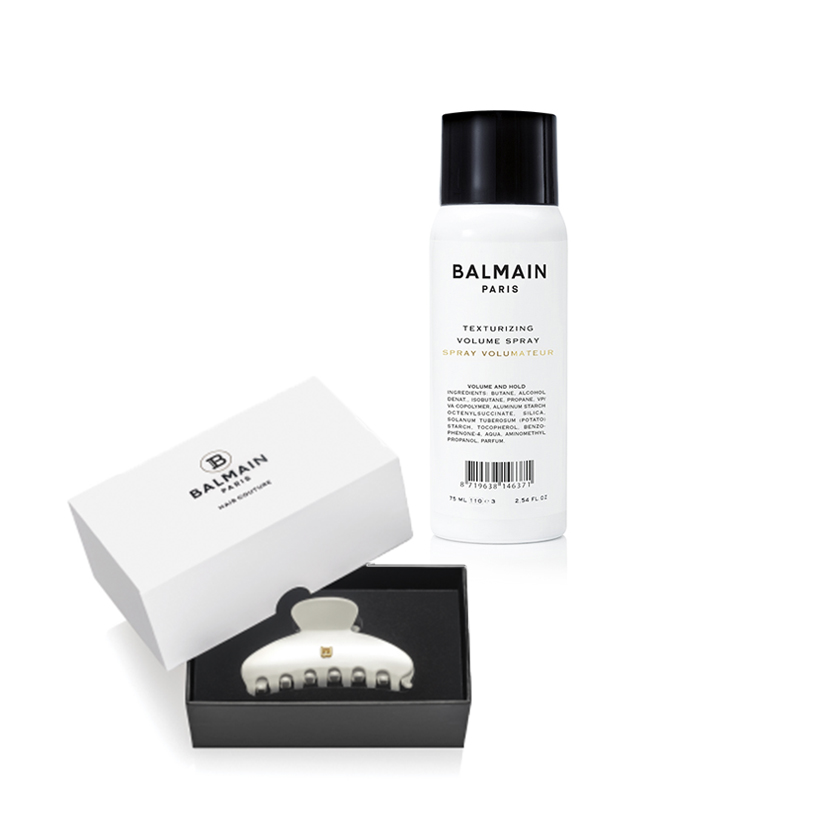 Balmain Hair - Pince a Cheveux white - biely klip, veľkosť M