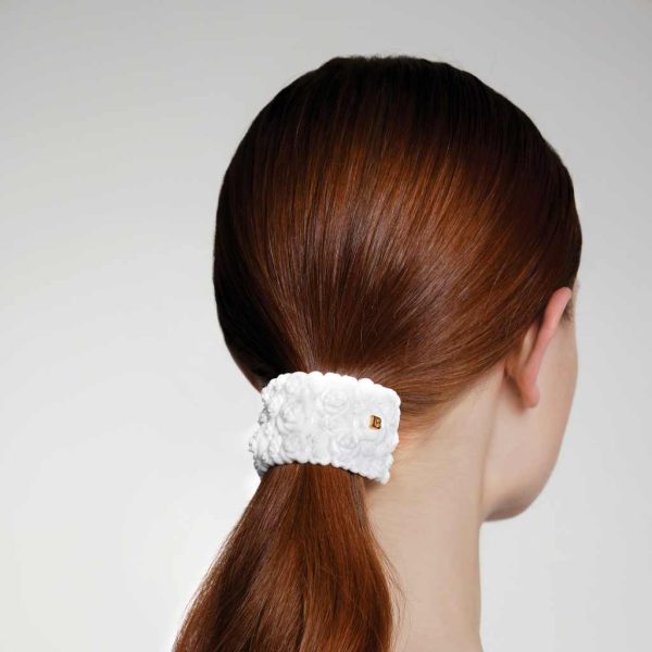 Balmain Hair - Pince a Cheveux white - biely klip, veľkosť M