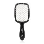 Black and White Detangling Brush - čierna kefa s bielymi štetinami